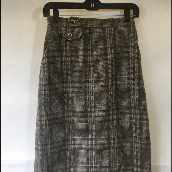 Dresses & Skirts - VINTAGE JG HOOK Plaid Wool Skirt Size 8 MIDI